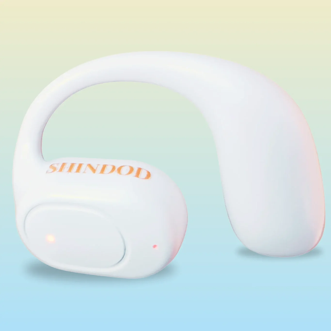 Shindod XK54 (weiß)- Ohr frei SHINDOD XK54 weiß – Leichter Außenohr‑Kopfhörer mit flachem Design